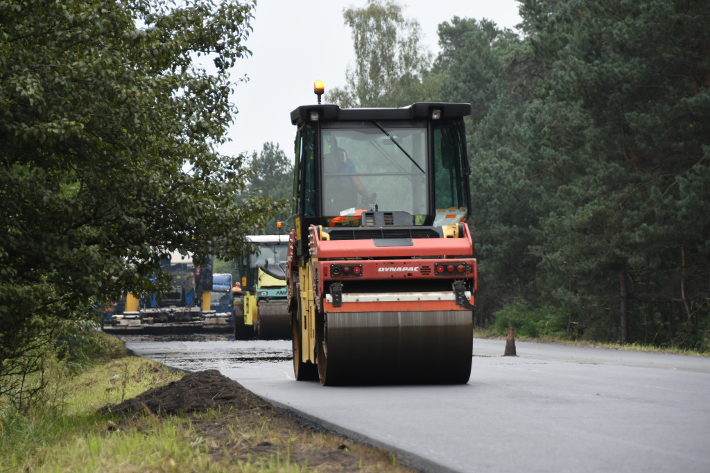 Trwa remont leśnego odcinka DK91