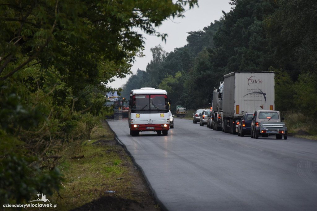 Trwa remont leśnego odcinka DK91