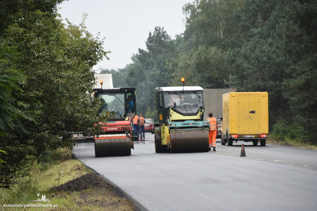 Trwa remont leśnego odcinka DK91