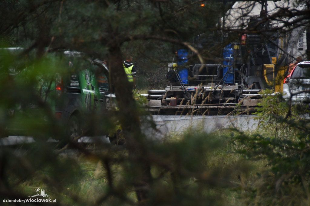 Trwa remont leśnego odcinka DK91