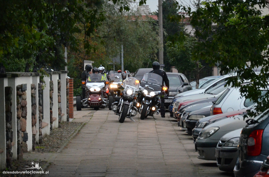 Pogrzeb zmarłego motocyklisty