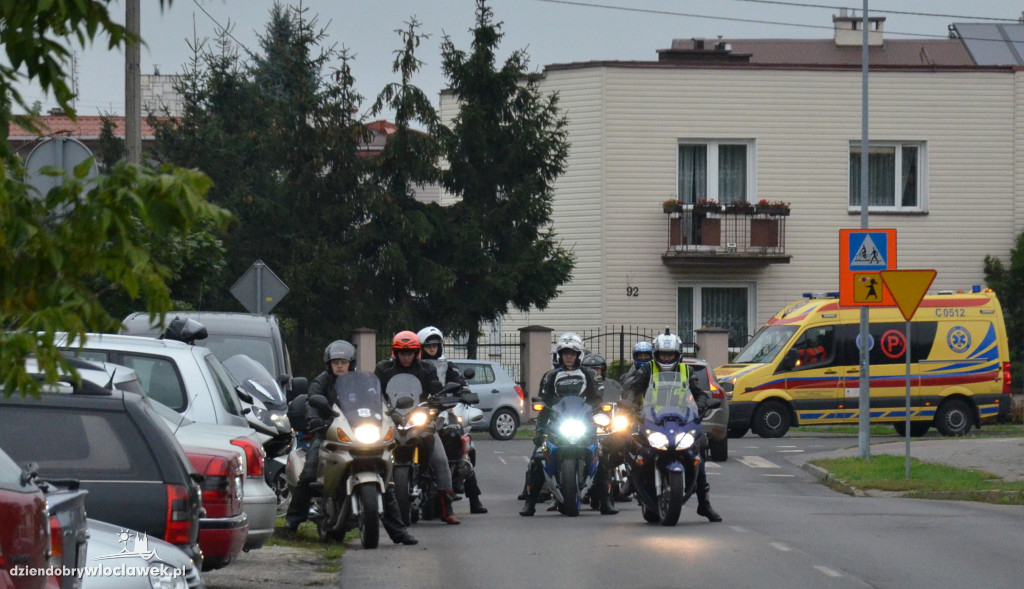 Pogrzeb zmarłego motocyklisty