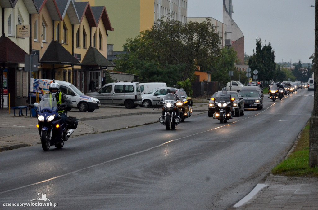 Pogrzeb zmarłego motocyklisty