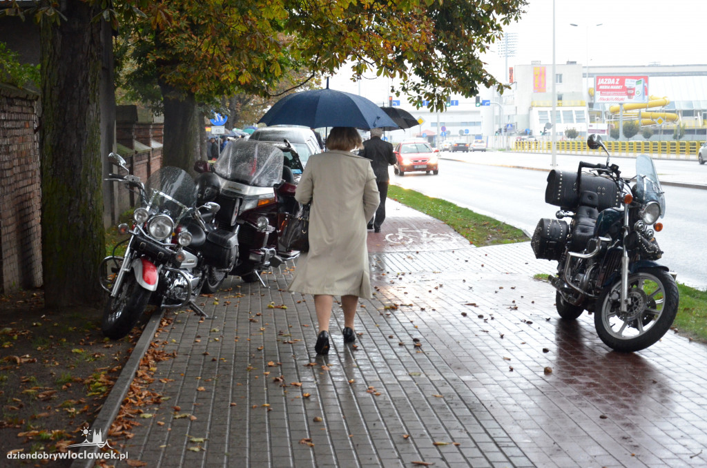Pogrzeb zmarłego motocyklisty