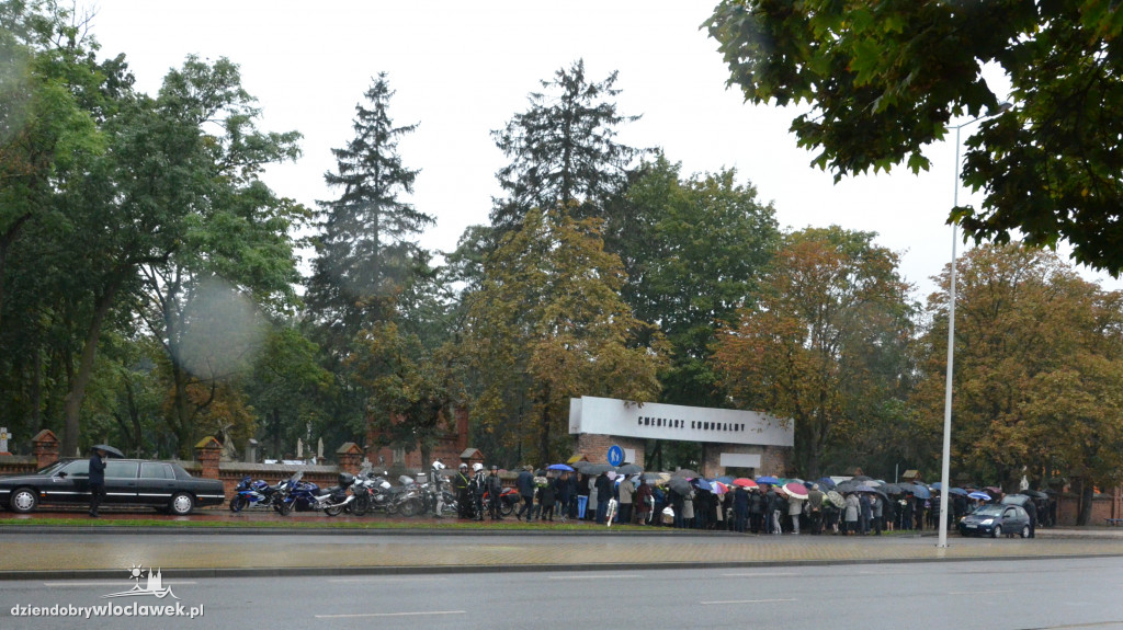Pogrzeb zmarłego motocyklisty
