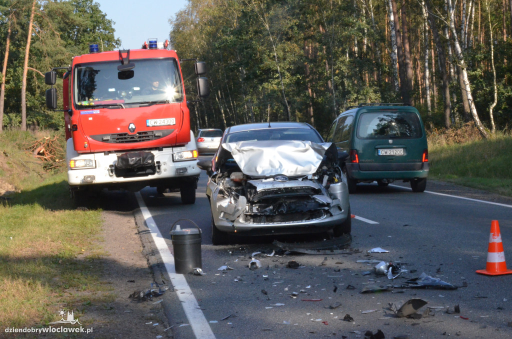 Zderzenie na drodze do autostrady