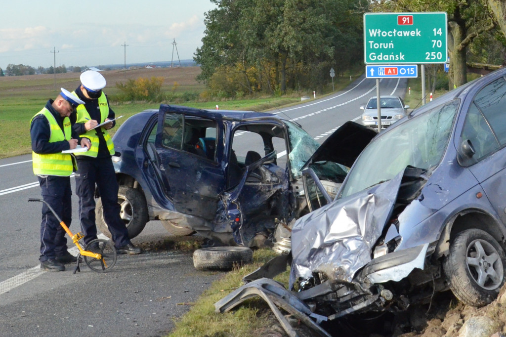 Wypadek na drodze krajowej nr 91