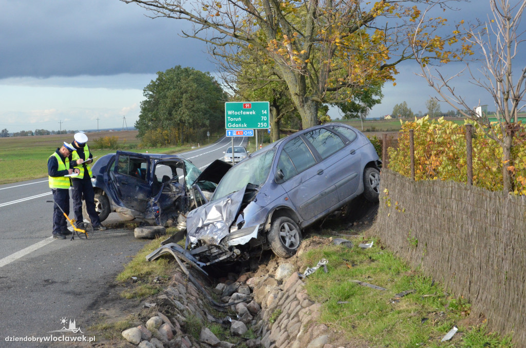 Wypadek na drodze krajowej nr 91