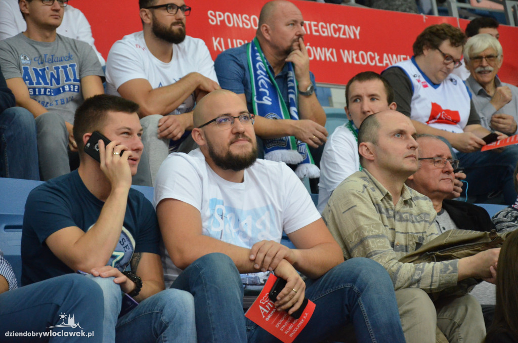 Włocławscy kibice na meczu Anwil vs Rosa