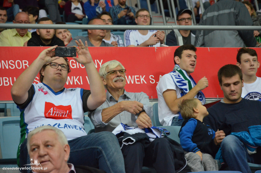 Włocławscy kibice na meczu Anwil vs Rosa