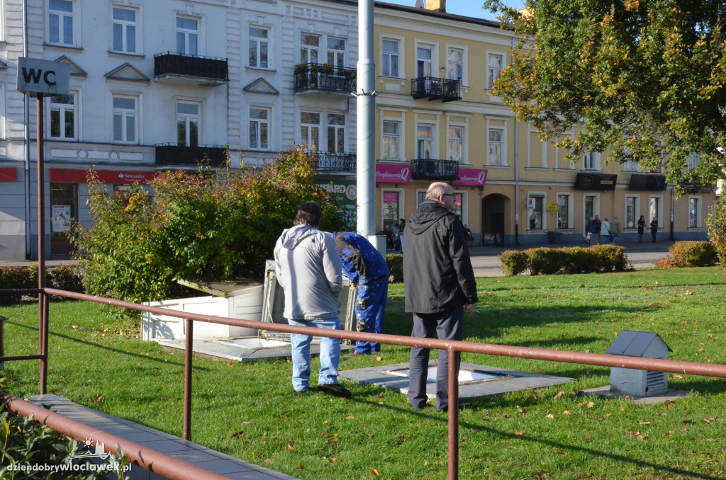 Samochód wjechał na szalet