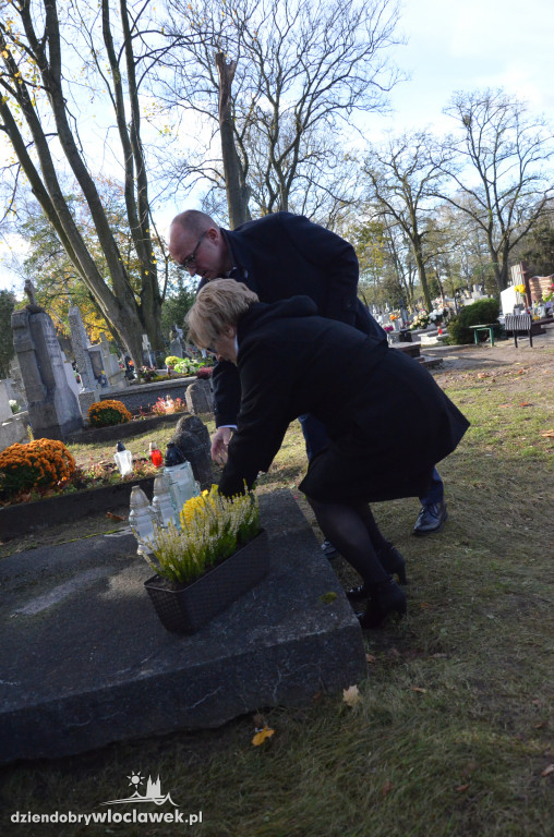 Odwiedzili groby znanych włocławian