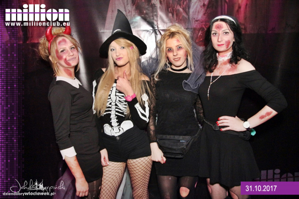 Impreza na Halloween w klubie Million