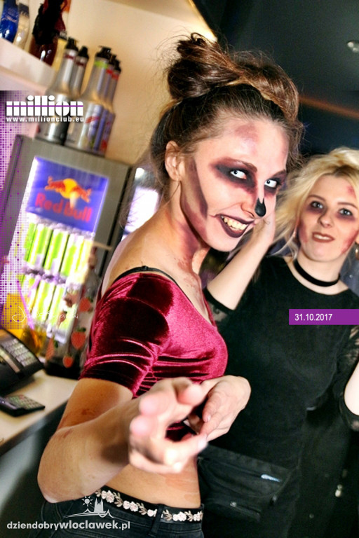 Impreza na Halloween w klubie Million