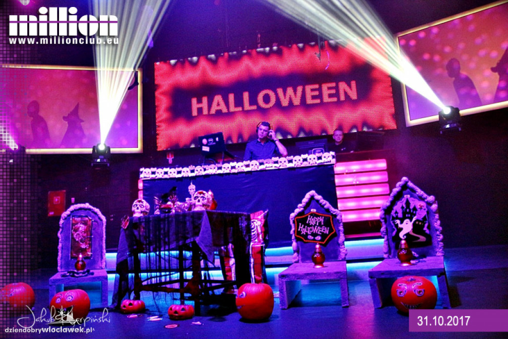 Impreza na Halloween w klubie Million
