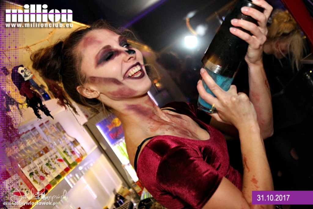 Impreza na Halloween w klubie Million