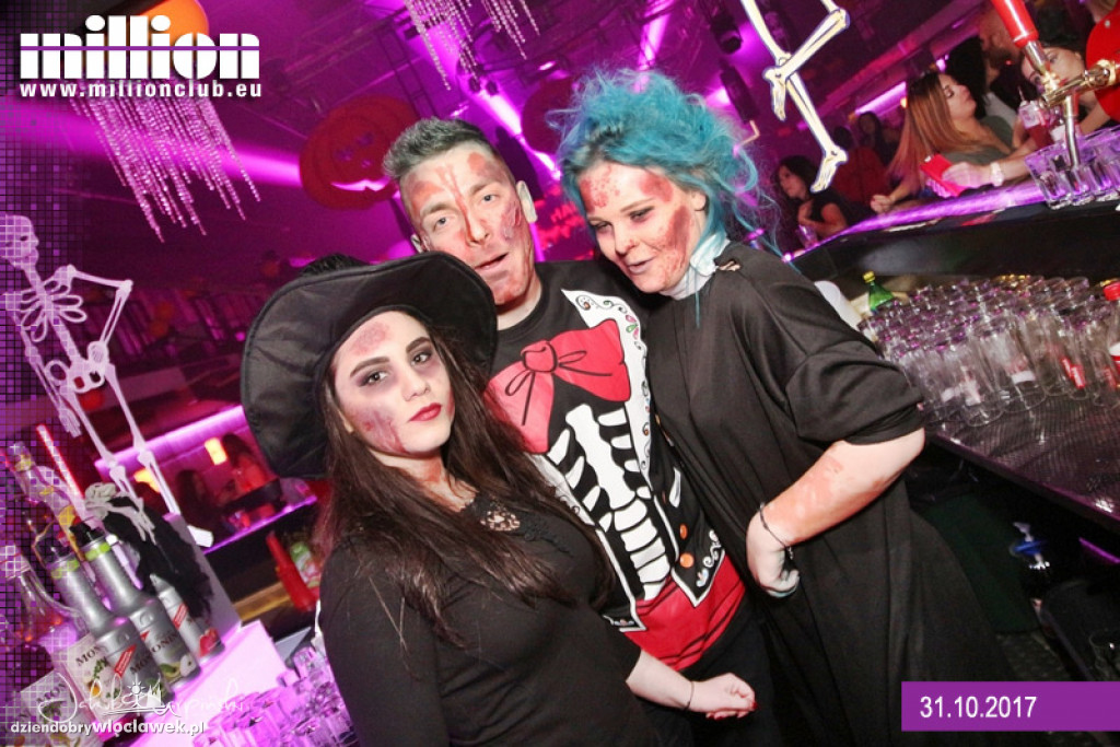 Impreza na Halloween w klubie Million