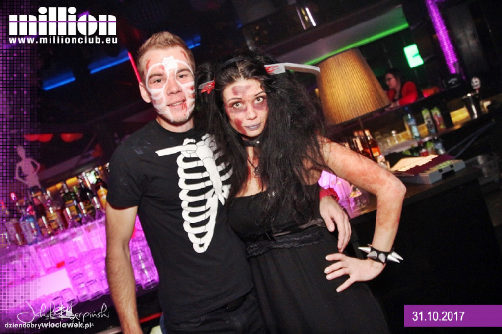Impreza na Halloween w klubie Million