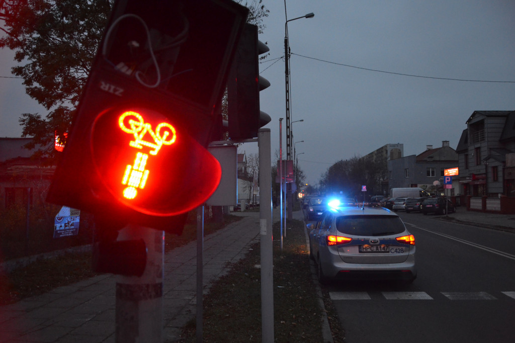 Uszkodził sygnalizator i uciekł