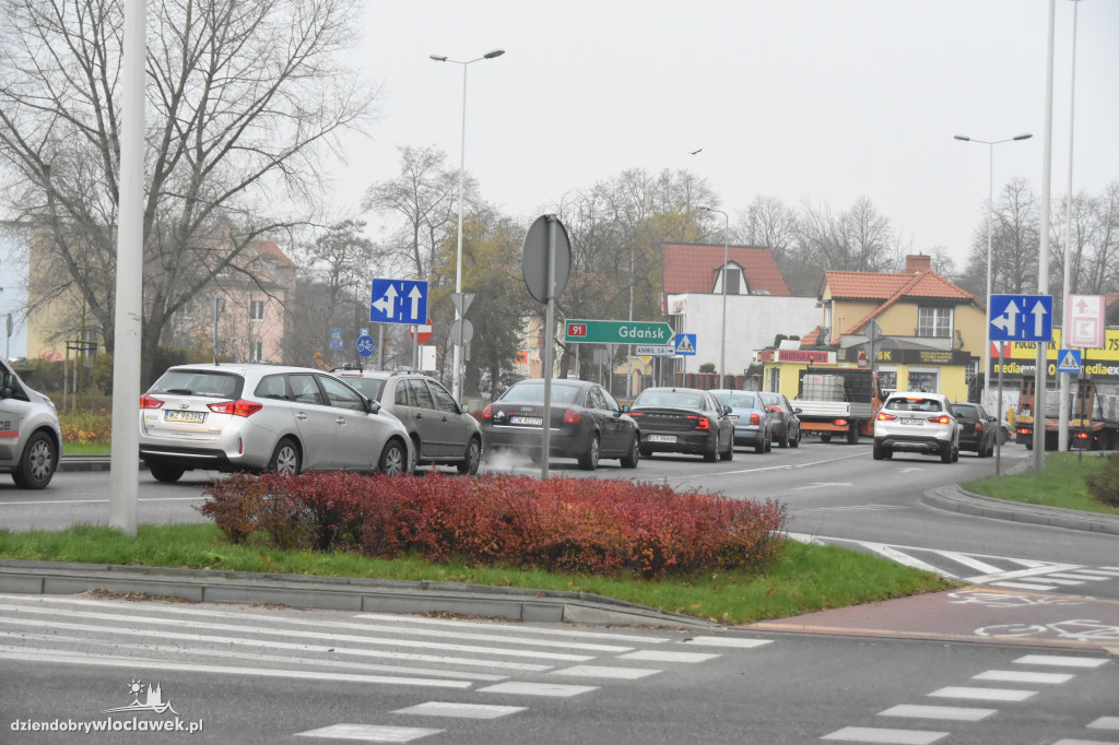 Kompletnie zakorkowana aleja Chopina
