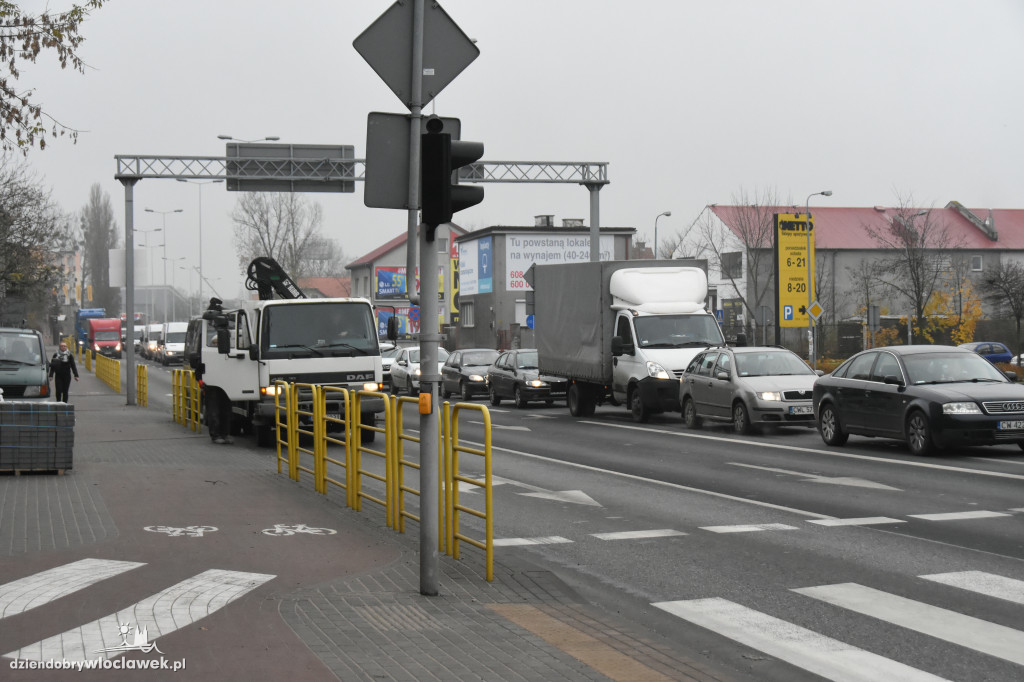 Kompletnie zakorkowana aleja Chopina