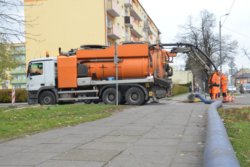 Roboty kanalizacyjne na ul. Kaliskiej