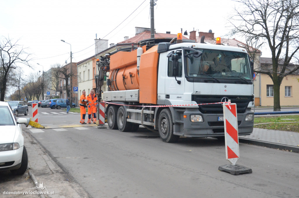 Roboty kanalizacyjne na ul. Kaliskiej
