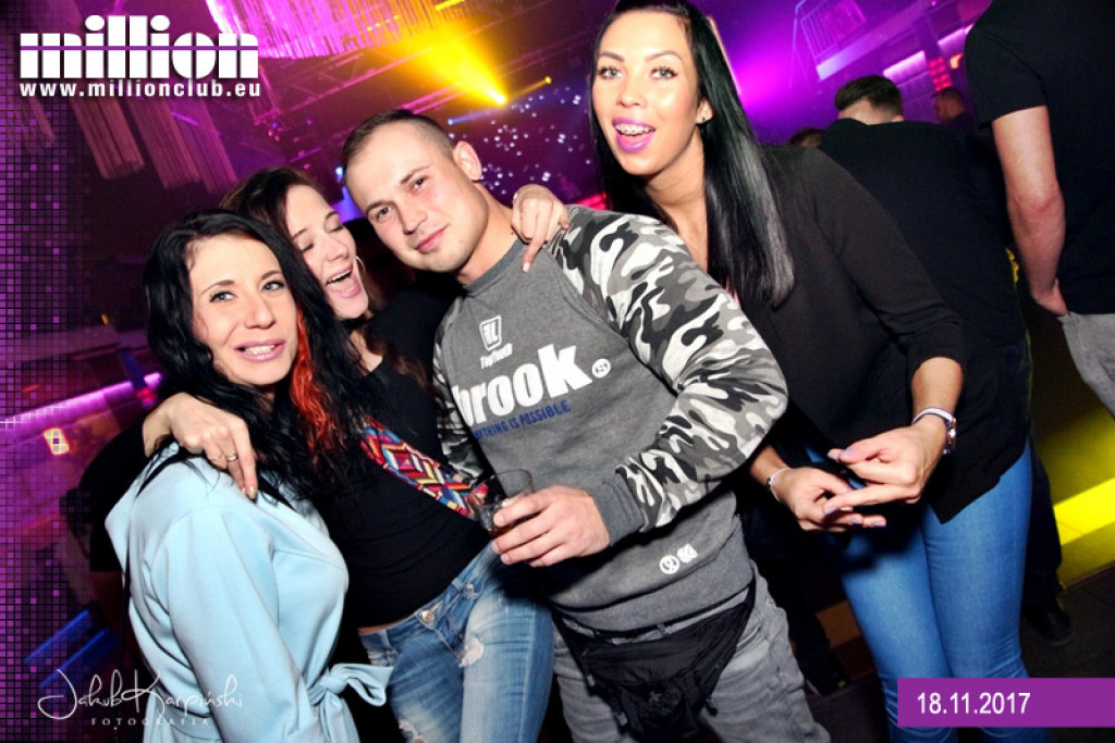 Gorąca sobotnia noc w klubie Million