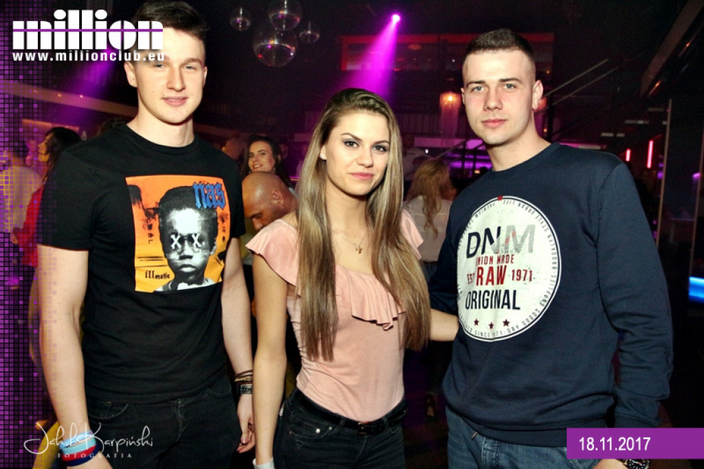 Gorąca sobotnia noc w klubie Million