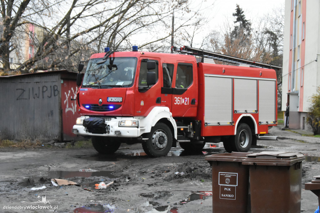 Akcja straży pożarnej na os. Południe