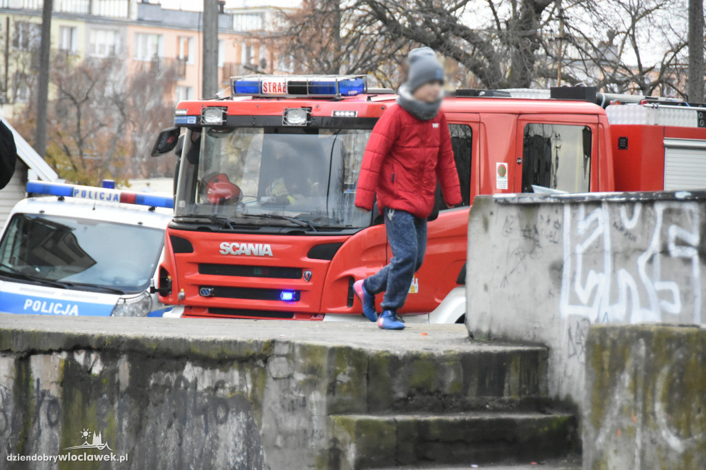 Akcja straży pożarnej na os. Południe