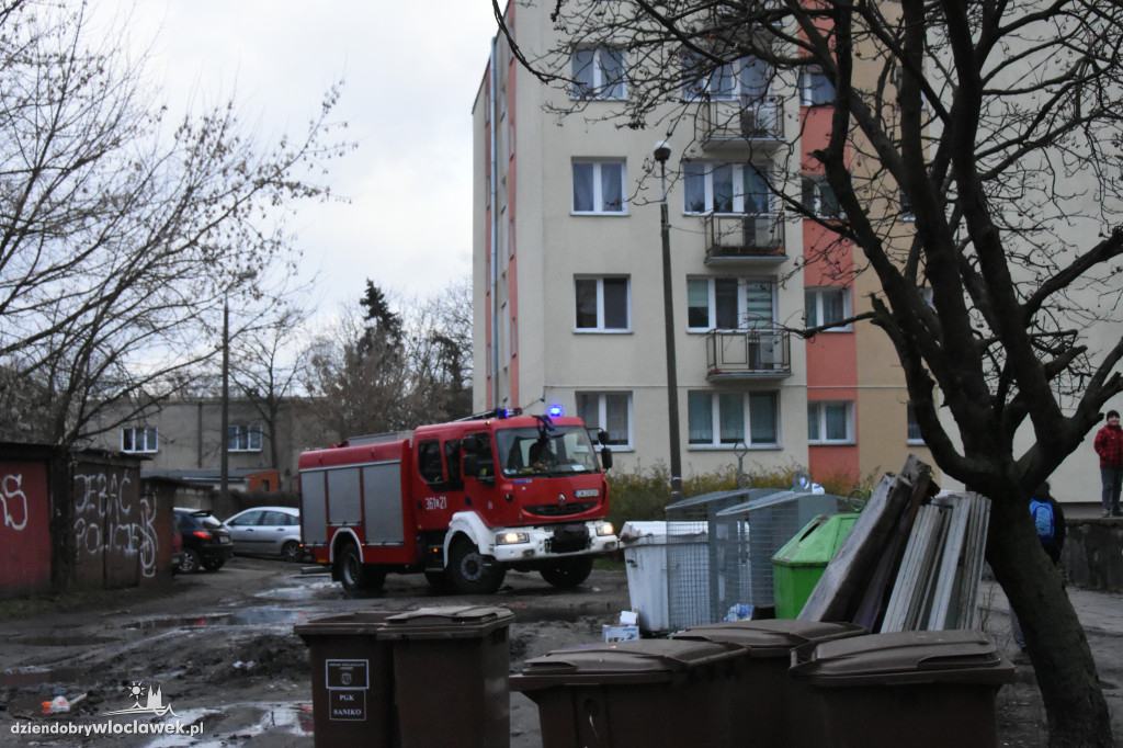 Akcja straży pożarnej na os. Południe