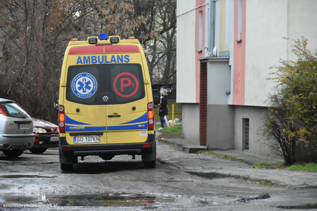 Akcja straży pożarnej na os. Południe