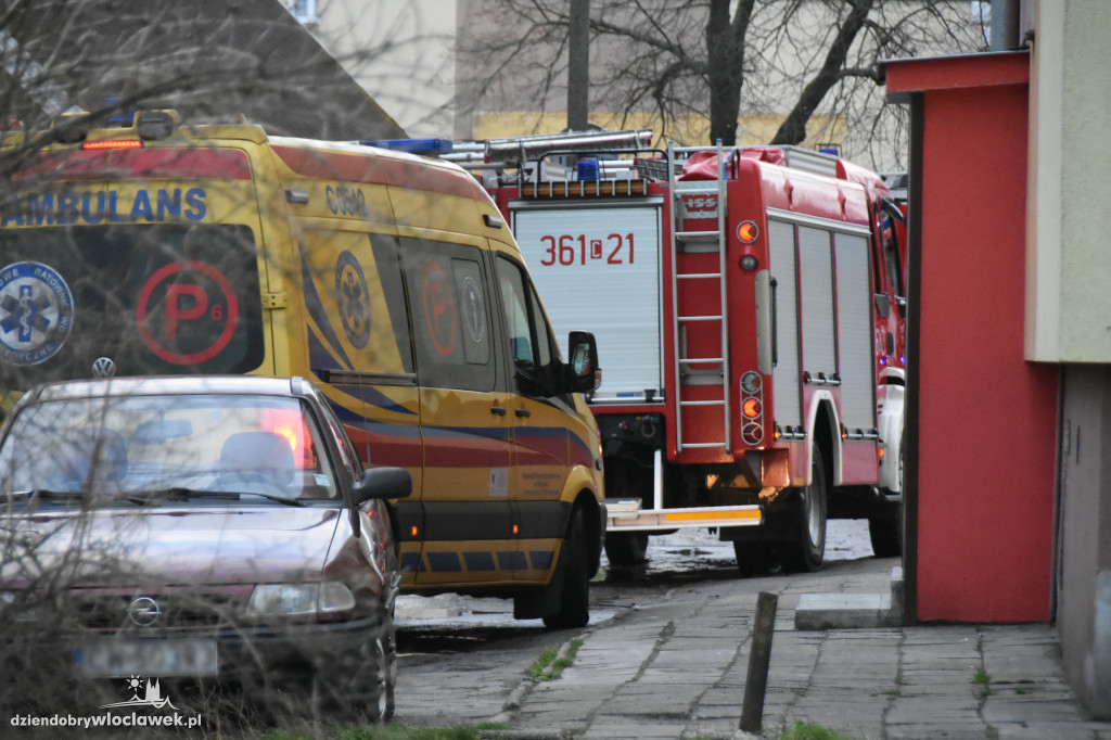 Akcja straży pożarnej na os. Południe