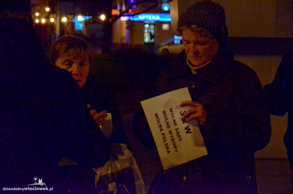 Protest na placu Wolności