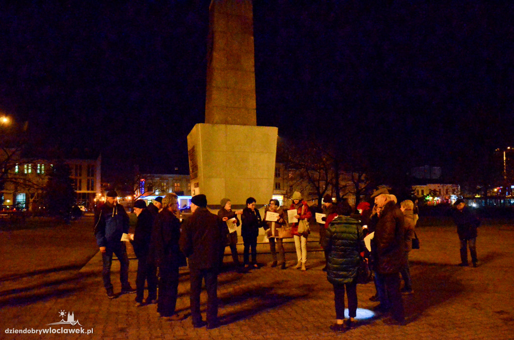 Protest na placu Wolności