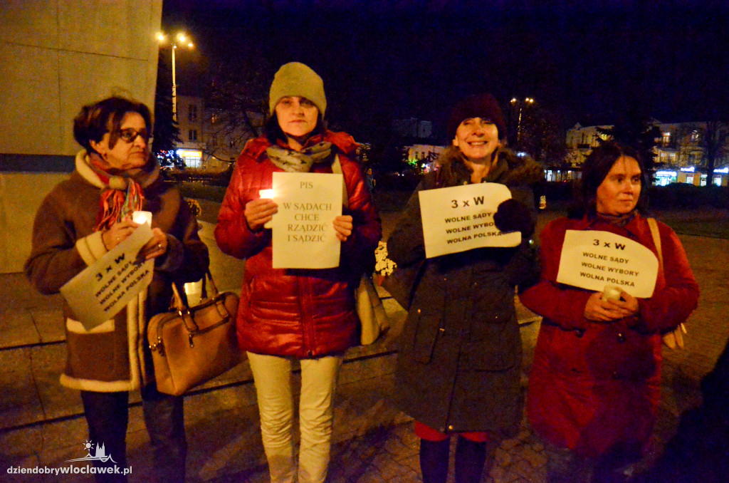 Protest na placu Wolności