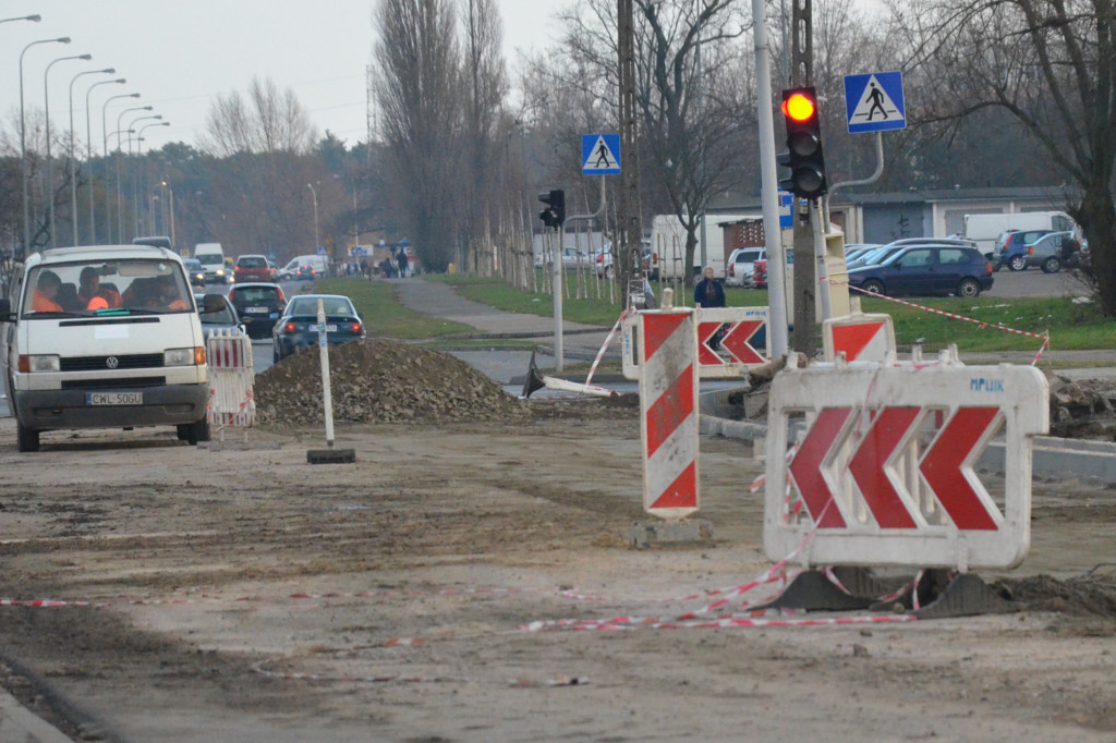 Roboty na ul. Polnej na ukończeniu