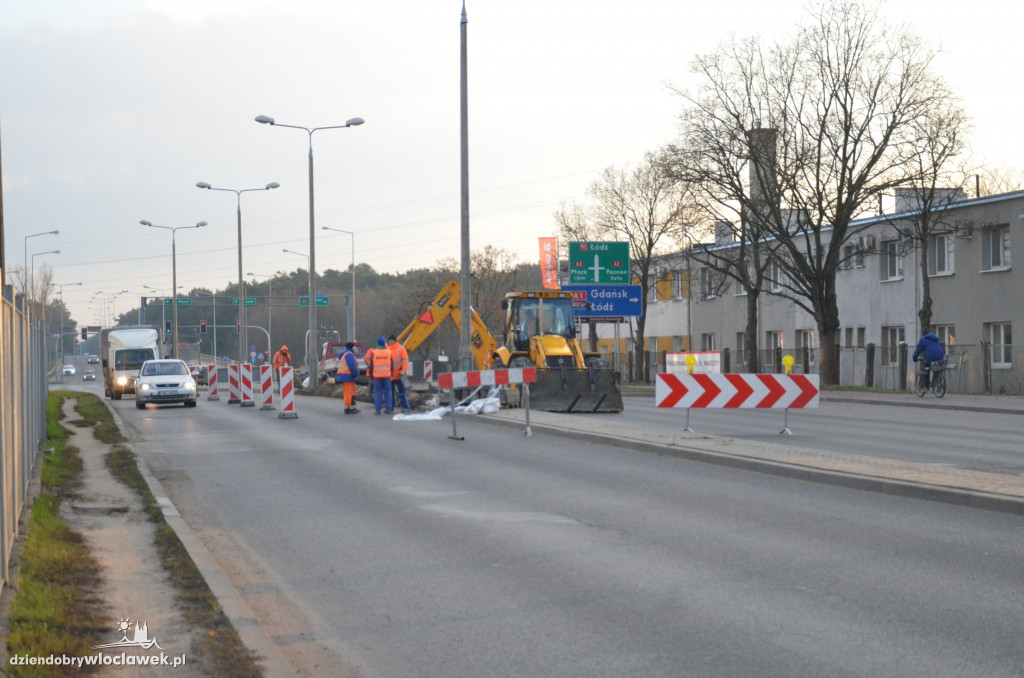 Remont skrzyżowania na al. Chopina