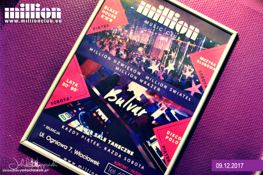 Sobotnia noc w klubie Million