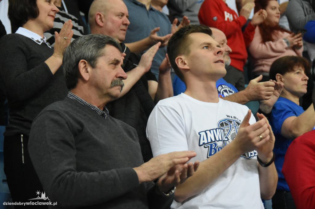 Kibice Anwilu na meczu z Treflem Sopot