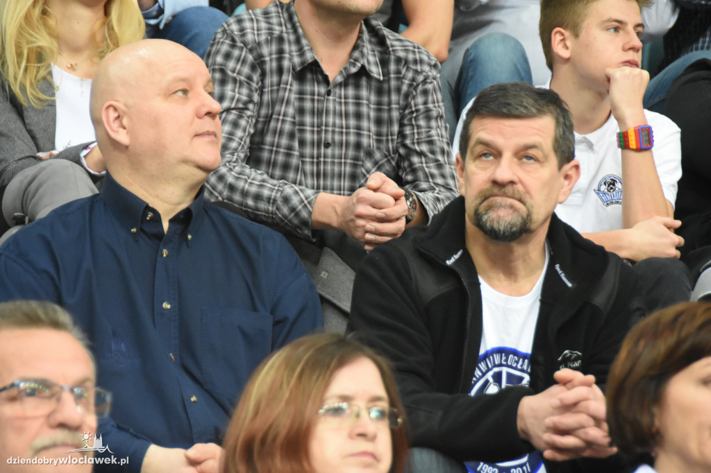 Kibice Anwilu na meczu z Treflem Sopot