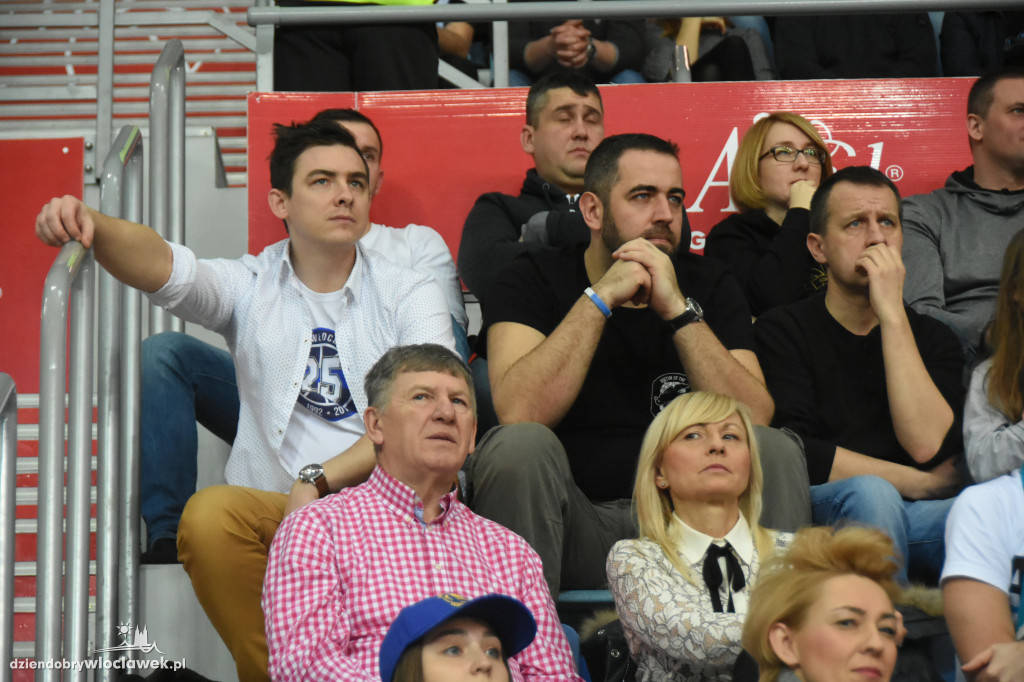Kibice Anwilu na meczu z Treflem Sopot