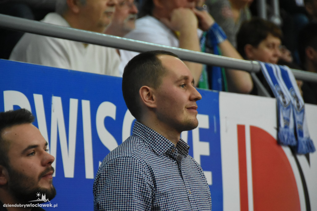 Kibice Anwilu na meczu z Treflem Sopot