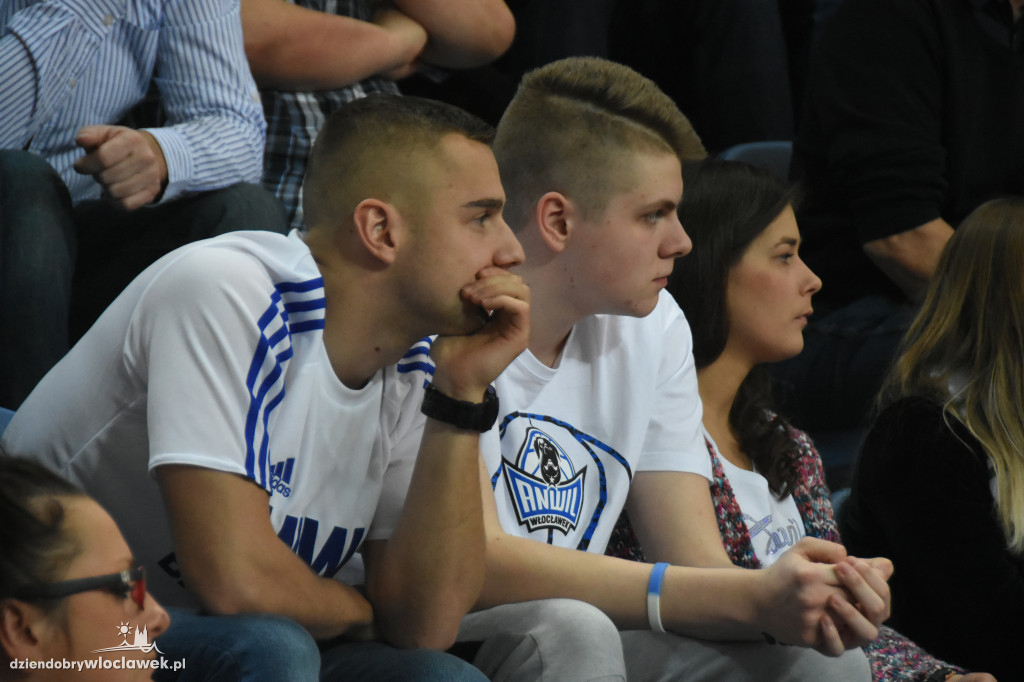 Kibice Anwilu na meczu z Treflem Sopot