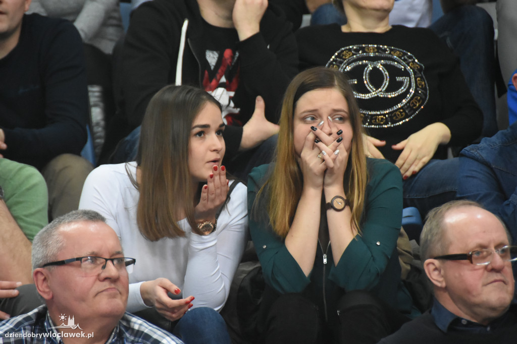 Kibice Anwilu na meczu z Treflem Sopot