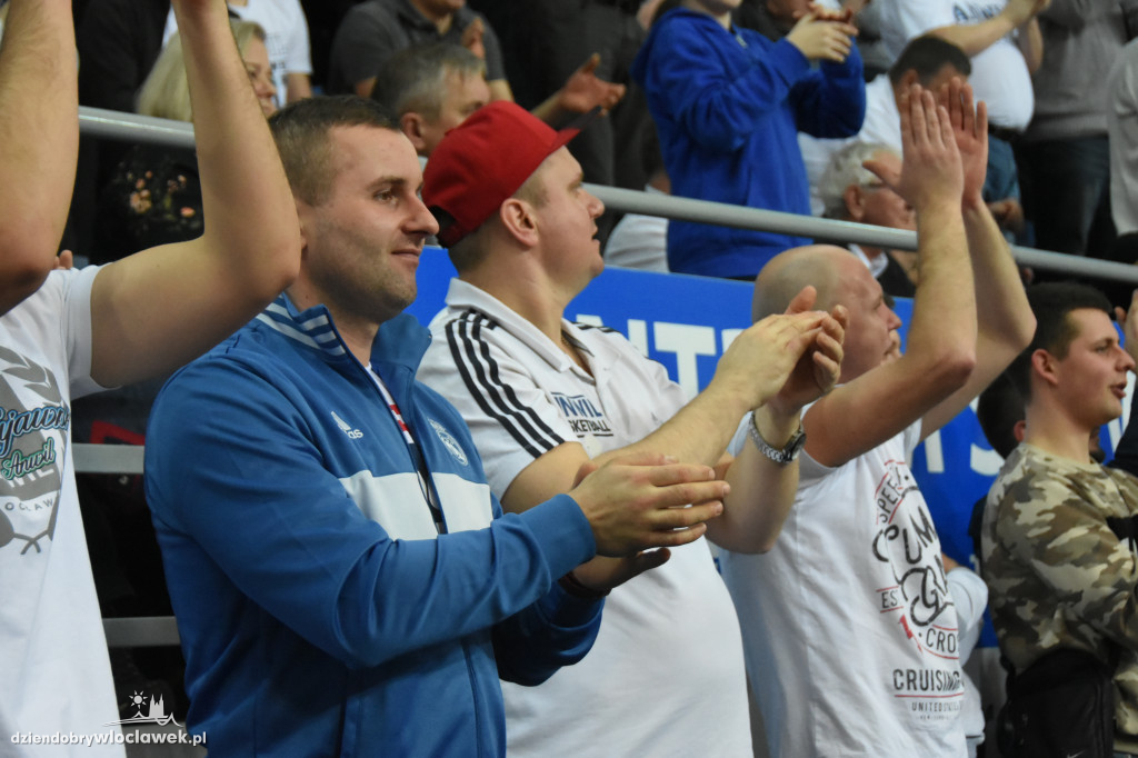 Kibice Anwilu na meczu z Treflem Sopot