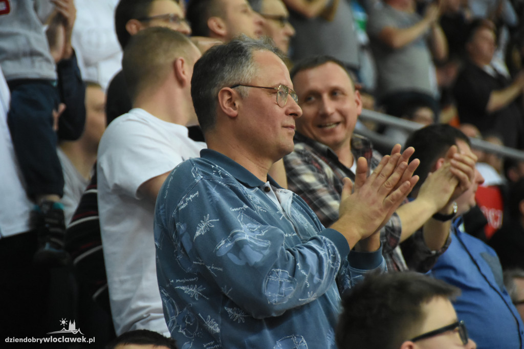 Kibice Anwilu na meczu z Treflem Sopot