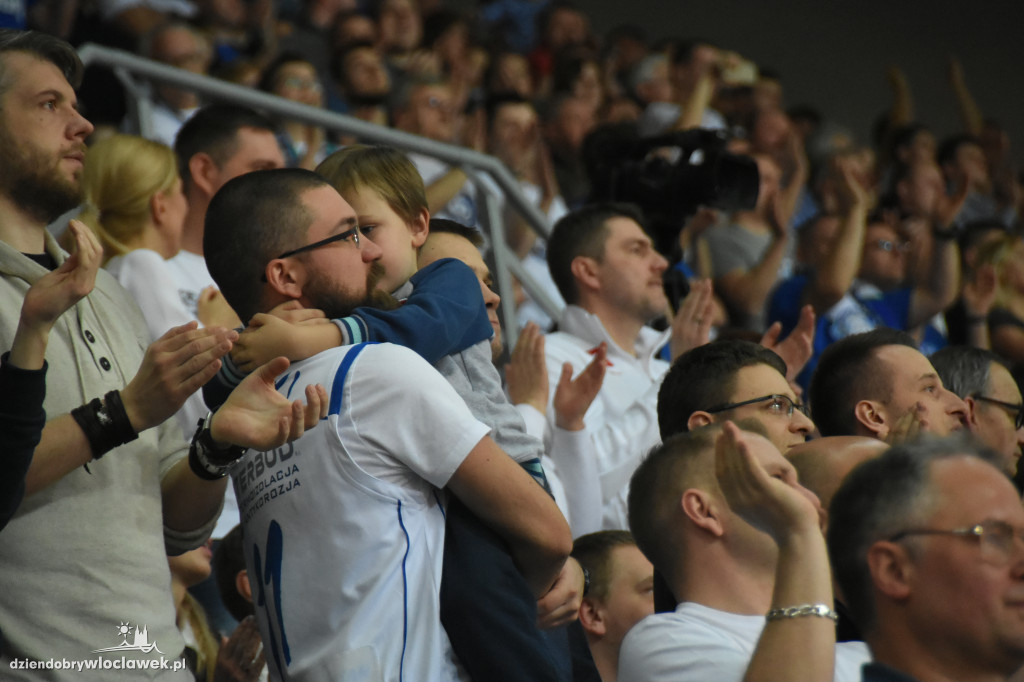 Kibice Anwilu na meczu z Treflem Sopot