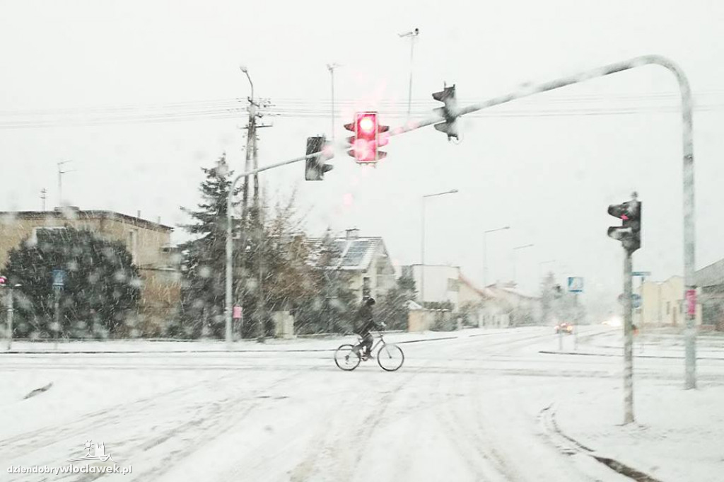 Włocławek znów pod śniegiem